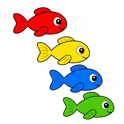 Four colorful fish.