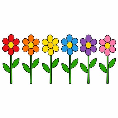 Six flowers.