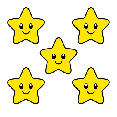 Five yellow stars.