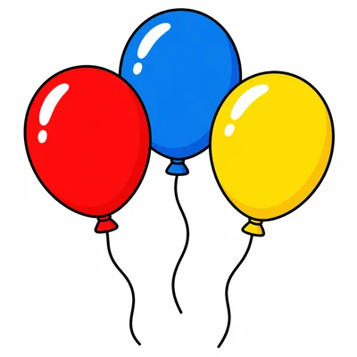 Three balloons.
