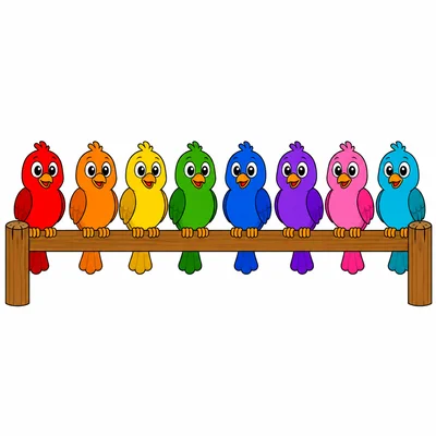 Eight birds sitting on a fence.