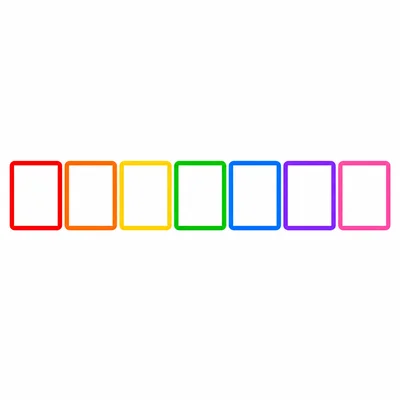 A row of seven blank calendar boxes representing one week.