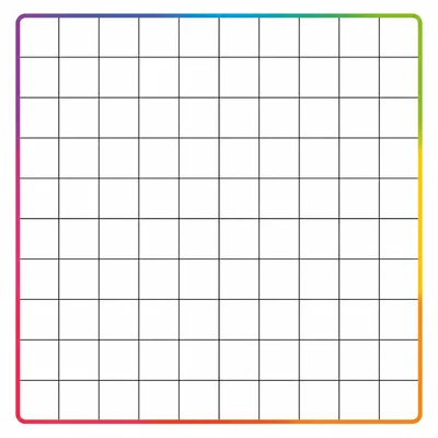 A blank hundred grid ready to be shaded.