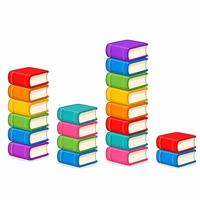 A book bar graph emphasizing the first and fourth bars.