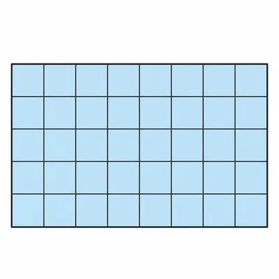 A 9 by 4 rectangle on a square-unit grid.