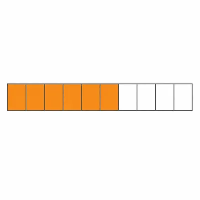 A tenths bar with six of ten parts shaded.