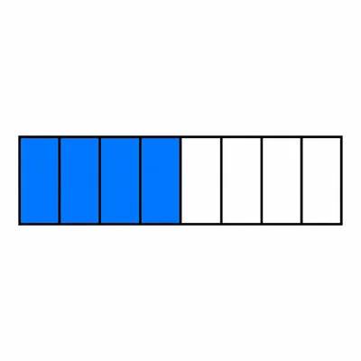 A tenths bar with four parts shaded.