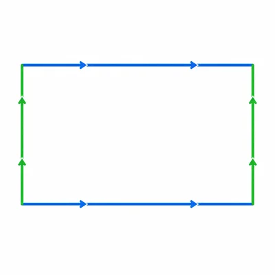 Rectangle with the full perimeter highlighted.