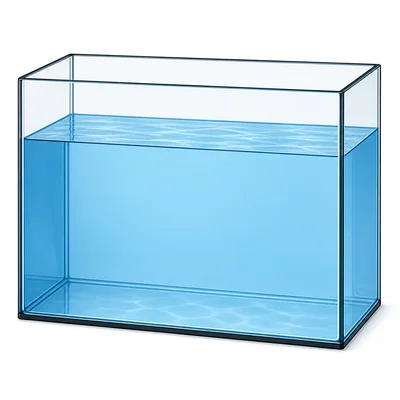 A water tank that is about three quarters full.