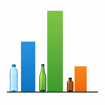 A three-bar graph showing the middle bar taller than the right bar.