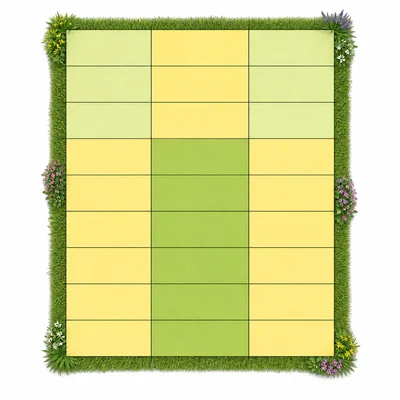A rectangular area model divided into thirds and eighths with the overlap shaded.