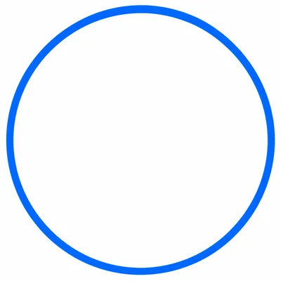 An empty circle outline.