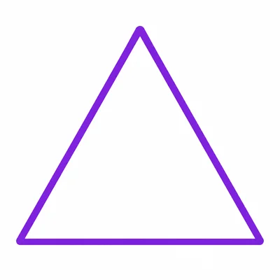 An empty triangle outline.