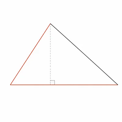 Triangle with two sides, an obtuse included angle, and a perpendicular height shown.
