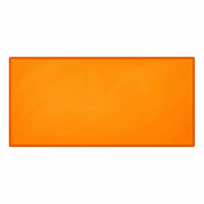 A wide orange rectangle on a white background.