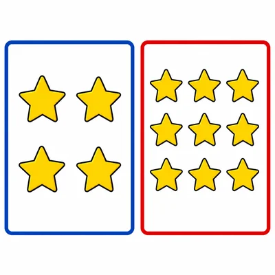 One page with four stars and another page with nine stars