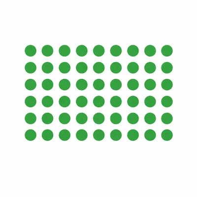 An array of 54 counters arranged in 6 rows and 9 columns.