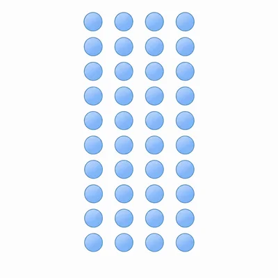 An array of 40 counters arranged in 10 rows and 4 columns.