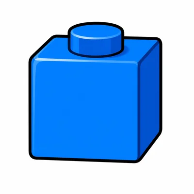 One toy block.