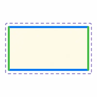 A rectangle with matching opposite sides highlighted.