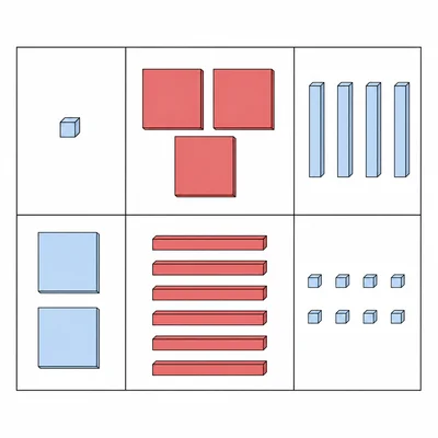 Algebra-tile box model for multiplying a linear expression by a quadratic expression.