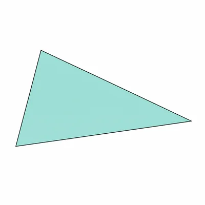 A triangle with three different side lengths.