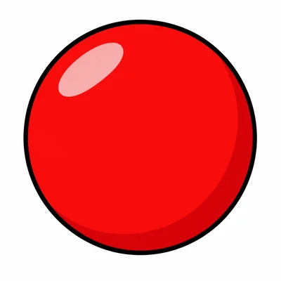 A round red ball