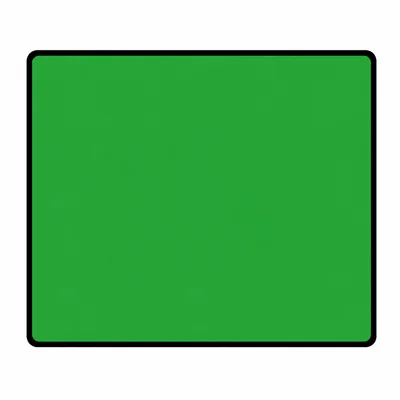 A green rectangle on a white background