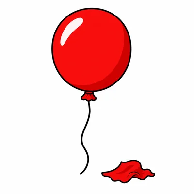 One balloon remains and one balloon is popped.