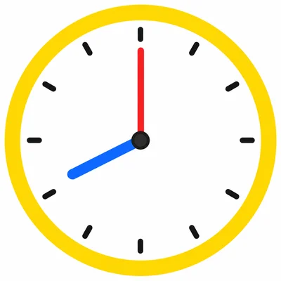 Analog clock showing 8:00.