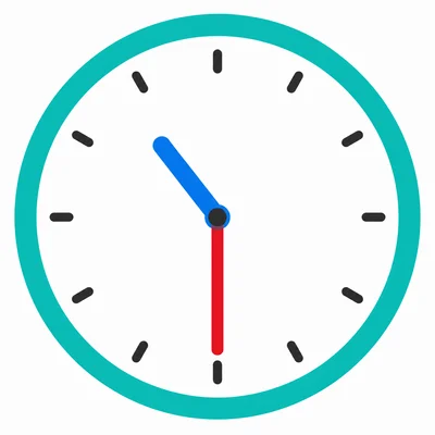 Analog clock showing 10:30.