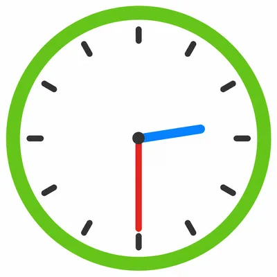 Analog clock showing 2:30.