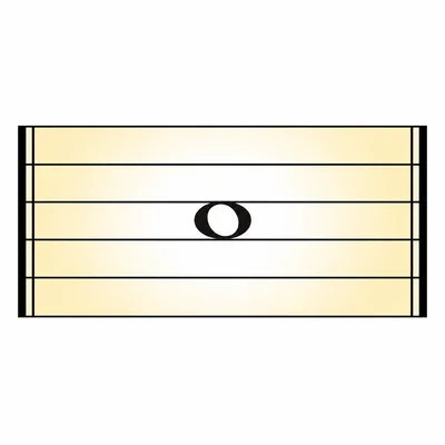 A whole note centered in one highlighted measure.