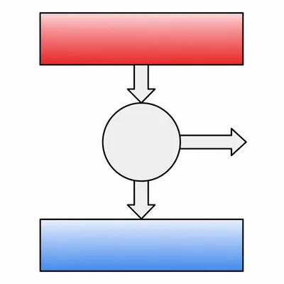 Heat engine between hot and cold reservoirs with heat-flow arrows and a work-output arrow.