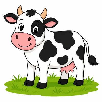 A cow standing on grass on a farm