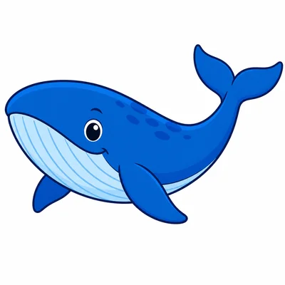 A blue whale swimming in the ocean