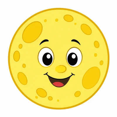 A Moon reflecting yellow light.