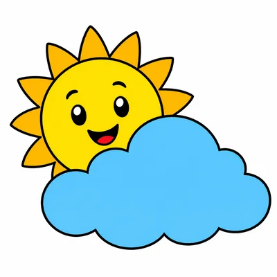 A daytime sky with a Sun and a cloud.