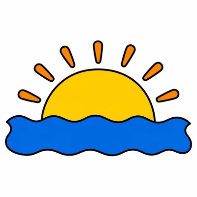 The Sun setting below the horizon.