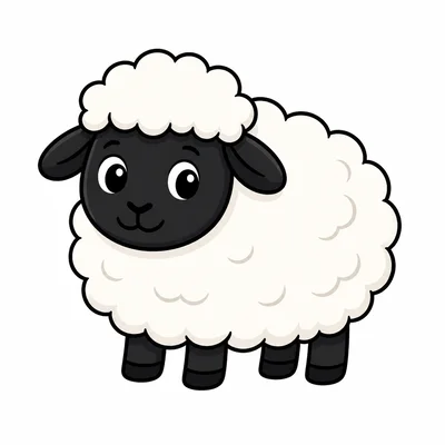 A sheep with wool.
