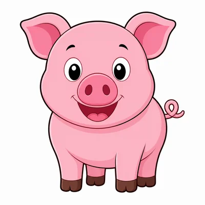 A cartoon pig.