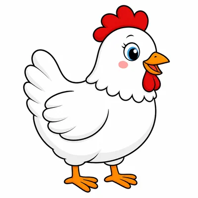 A cartoon chicken.