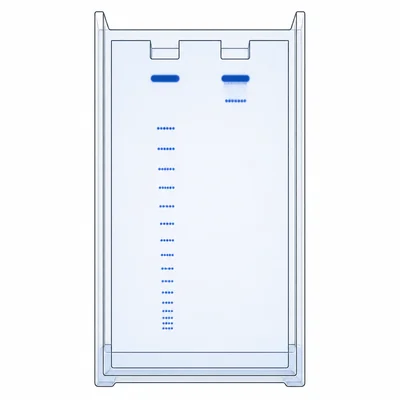 A gel showing smaller DNA fragments traveling farther than larger DNA fragments.