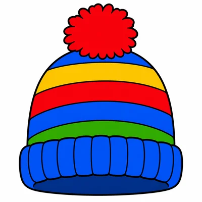 A warm winter hat with a pom-pom.