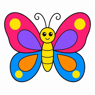 A simple butterfly with two wings.