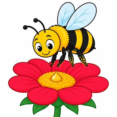 A bee collecting nectar and pollen from a flower.