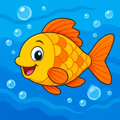A fish swimming in water.