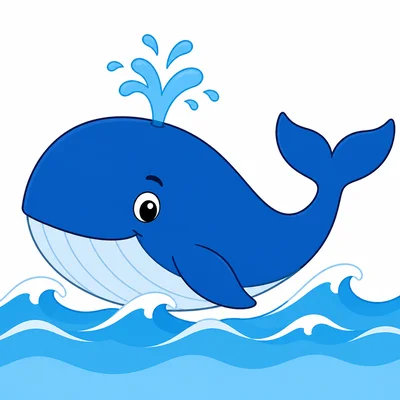 A large whale swimming in the ocean.