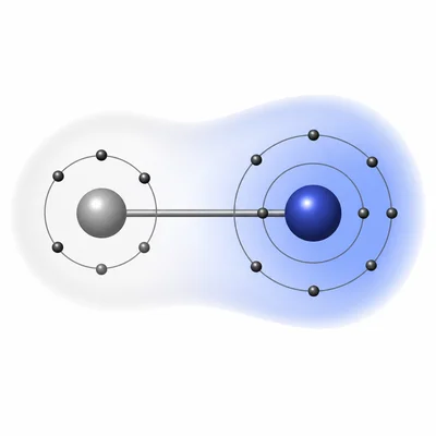 Adjacent atoms showing stronger electronegativity for the one farther right.