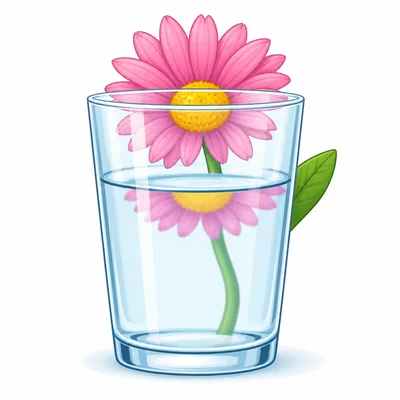 A clear drinking glass shows an object faintly through it.
